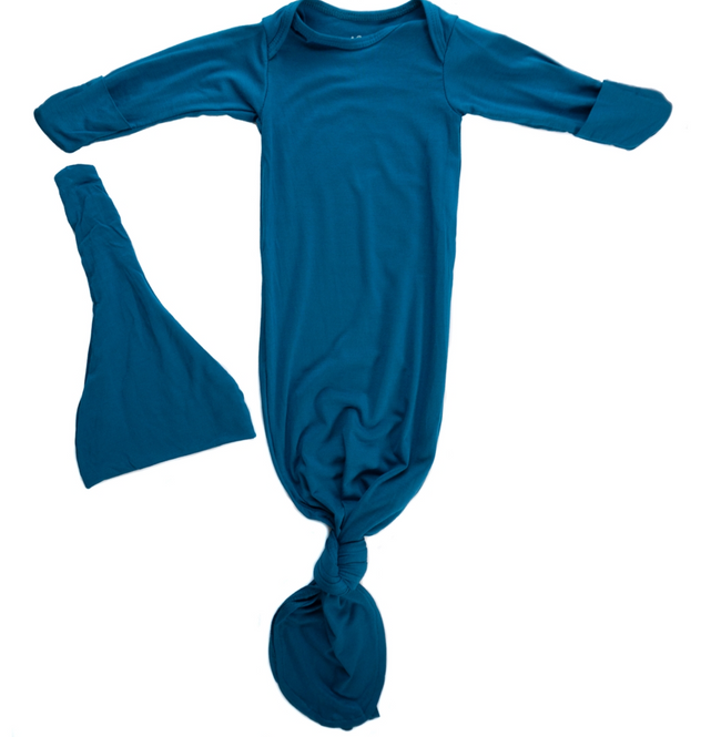Blue Knotted Sleep Gown