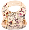 Floral Silicone Bib with Crumb Catcher