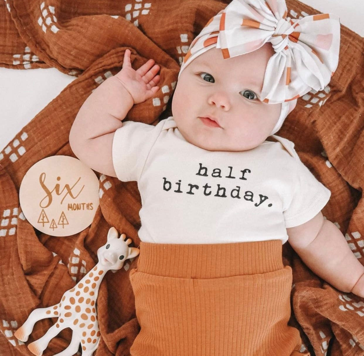 Half birthday clearance onesie girl